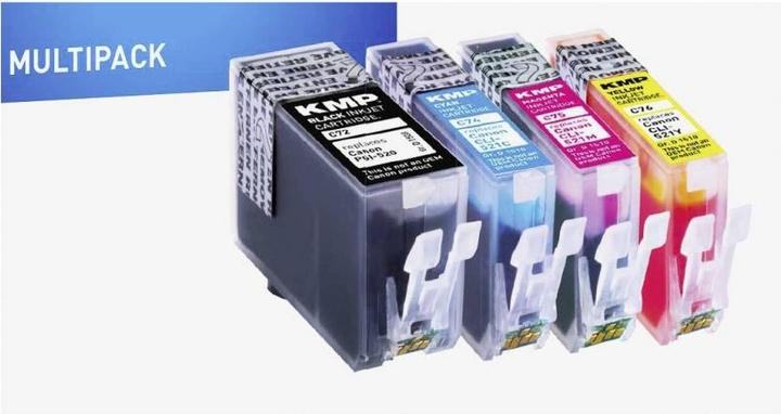 Productafbeelding KMP C72V Value Pack BK/C/M/Y Comp. met PGI-520 / CLI-521 (M, C, Y, BK)