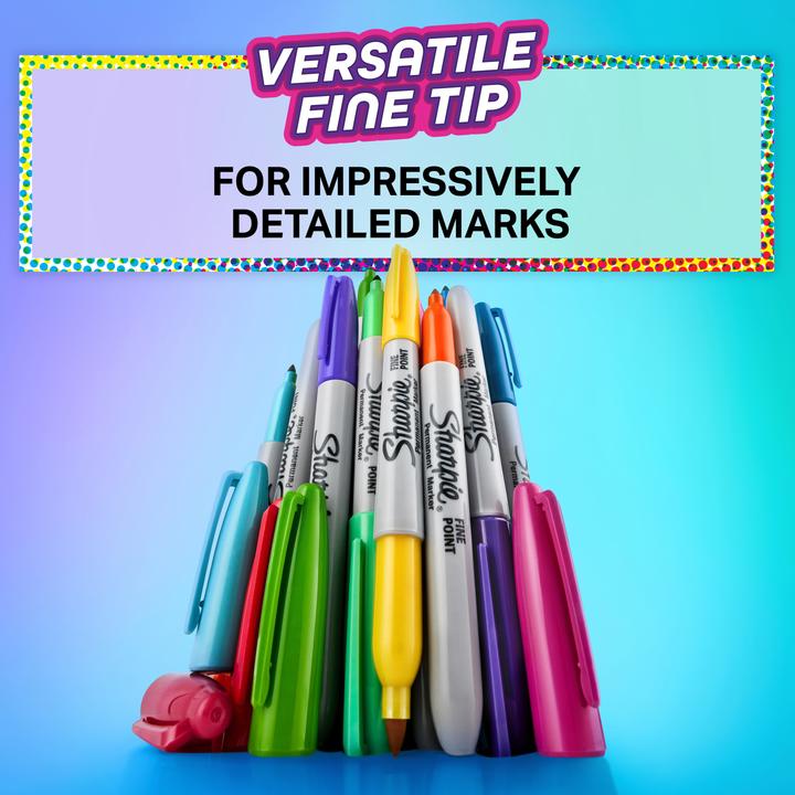 Produktbild Newell Sharpie - Permanent Marker Fine Glam Pop 5-Blister (2201774) (Mehrfarbig, 0.90 mm, 5 x)