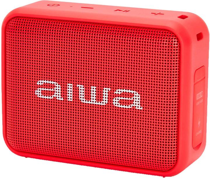 Image du produit Aiwa BS-200RD Haut-parleur portable Haut-parleur mono portable rouge 6 W (12 h, Fonctionnement sur batterie)