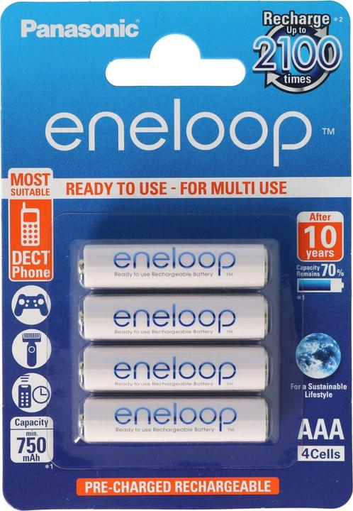 Image du produit Panasonic Piles Eneloop AAA, Micro, avec AccuCell BOX10 (10 pcs, AAA, 800 mAh)