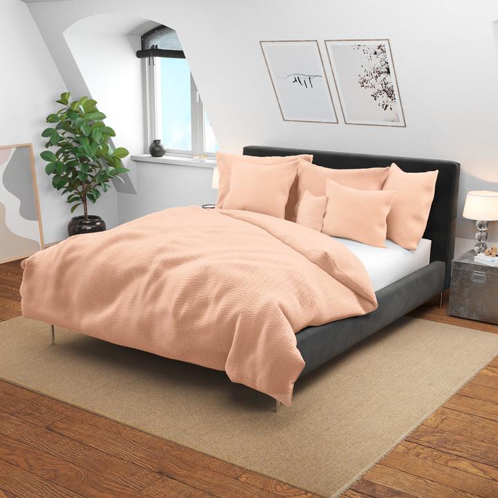 Actual product image Lotus Bettwaren Satin seersucker (Duvet cover, 200 x 210 cm)