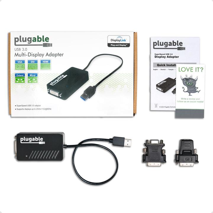 Produktbild Plugable USB 3.0 to DVI/VGA/HDMI