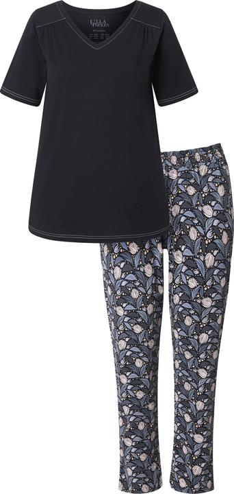 Produktbild Ulla Popken Pyjama, Blätter, V-Ausschnitt, Halbarm (42, 44)