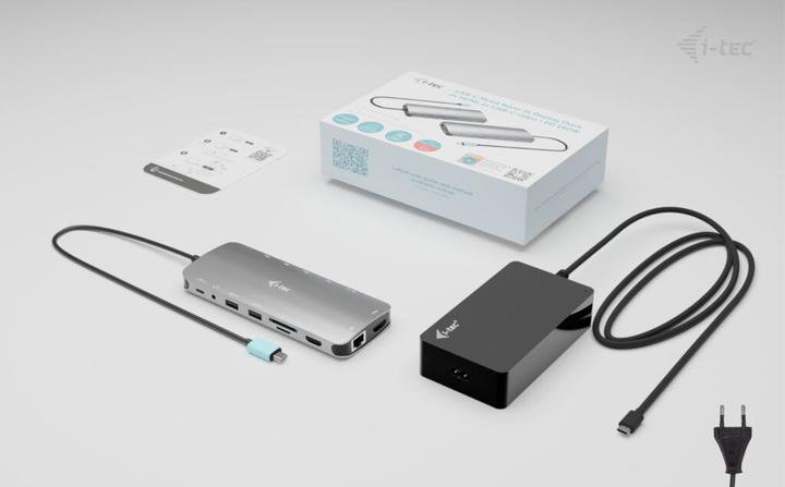 Actual product image i-tec USB-C Nano 3x LCD Dock (USB-C, 10 Ports)