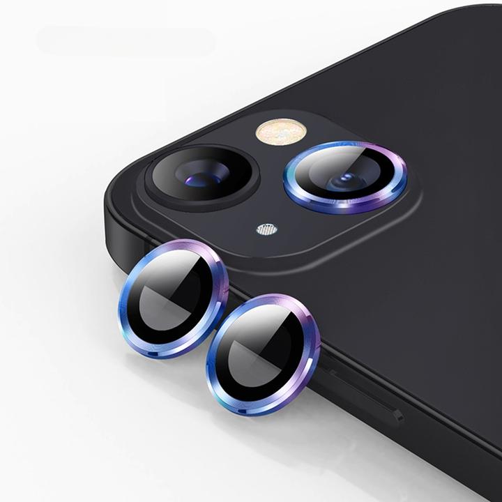 Productafbeelding Enkay iPhone 15 / 15 Plus - Camera Lenzen Beschermglas multicolor (2 Stuk, Apple iPhone 15 Plus, Apple iPhone 15)
