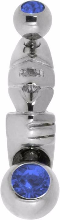 Bijouteria Intimpiercing (Chirurgenstahl 316L, Premium Kristall)