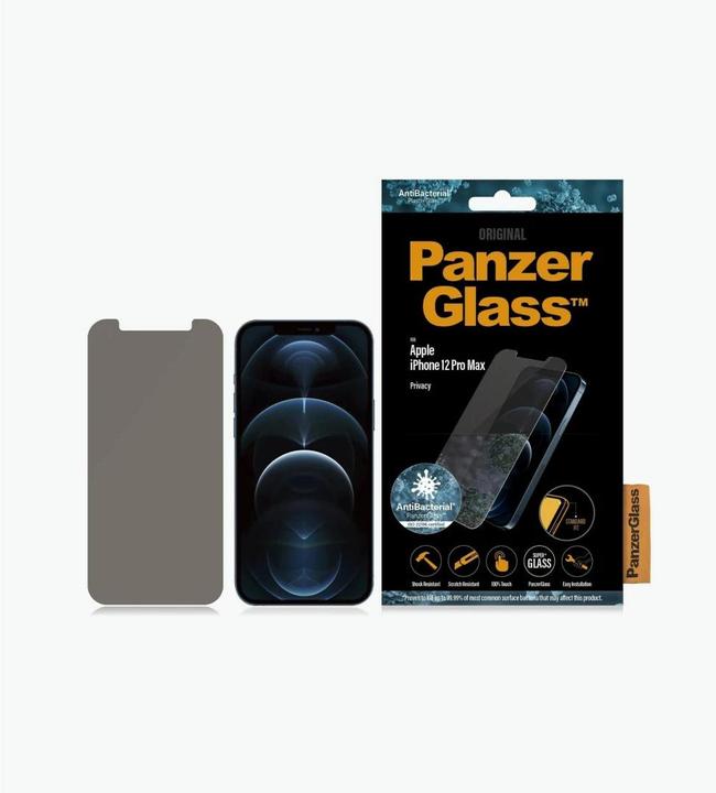Actual product image PanzerGlass Screen Protector Privacy (1 Piece, Apple iPhone 12 Pro Max)