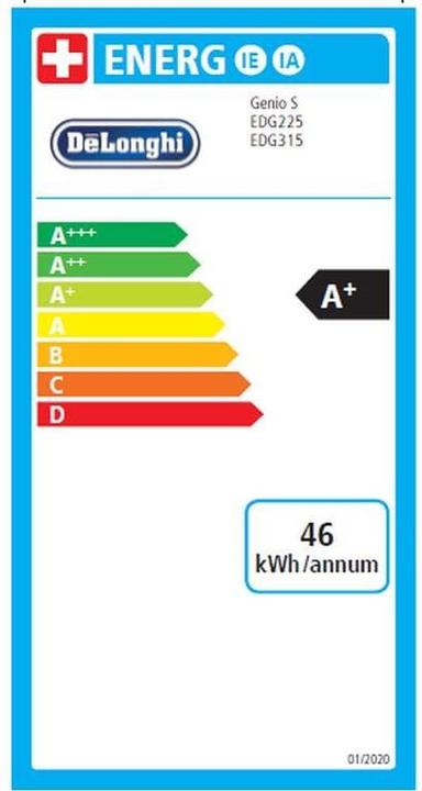 Label énergétique De'Longhi Genio S (NESCAFÉ Dolce Gusto)