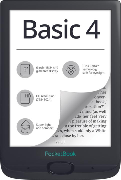 Actual product image PocketBook Basic 4 (5.98", Black)