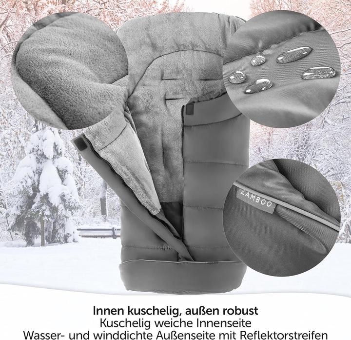 Produktbild Zamboo Fusssäcke für Kinderwagen & Buggys Fusssack für Joie Buggy (Litetrax, Mytrax, Chrome uvm.)
