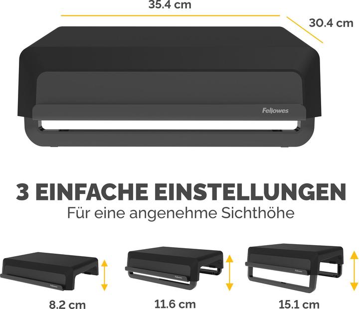 Actual product image Fellowes Black screen support