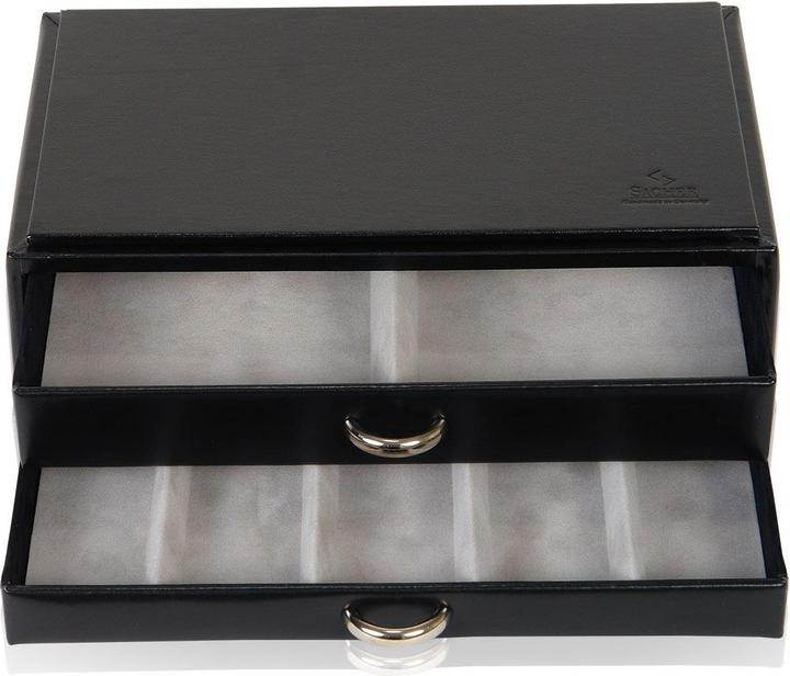 Sacher Schmuckkästchen Vario / Ketten- und Armbandbox - Schwarz
