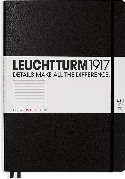 Image du produit Leuchtturm1917 Maître Slim, couverture rigide (A4, À rayures, Couverture rigide)