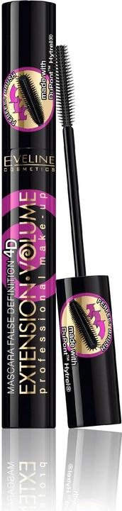 Eveline Mascara Extension 4D Extreme Volume épaississant Noir 10ml (Noir)