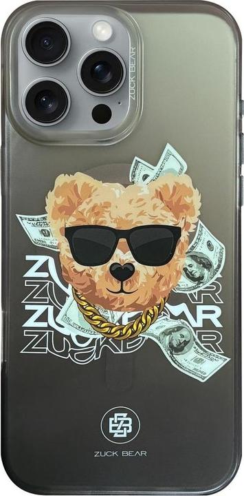 Produktbild Zuck Bear HAROLD MAG Hülle kompatibel mit MagSafe für IPHONE 16 Pro Max schwarz (Apple iPhone 16 Pro Max)