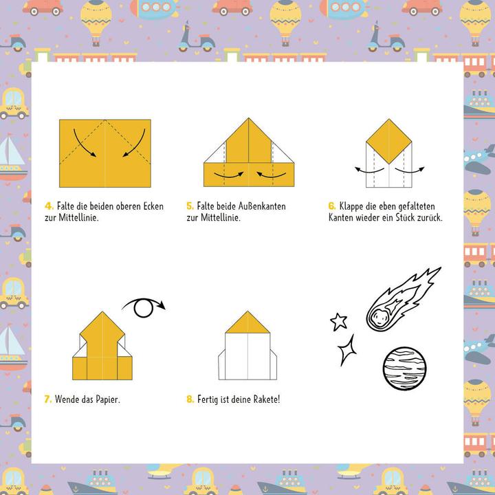Produktbild 88 x Origami Kids – Fahrzeuge (Deutsch, Thade Precht, 2025)