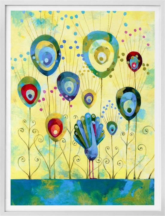 Immagine prodotto Trenddeko Blanz - Piume di Pavone (80 x 100 cm)