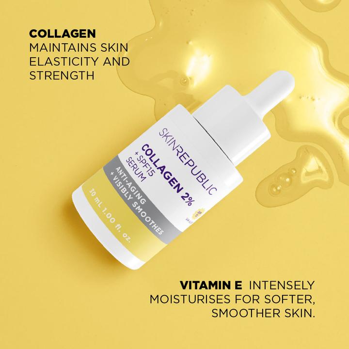 Actual product image Skin Republic - Collagen 2% + SPF 15 Serum (30 ml)