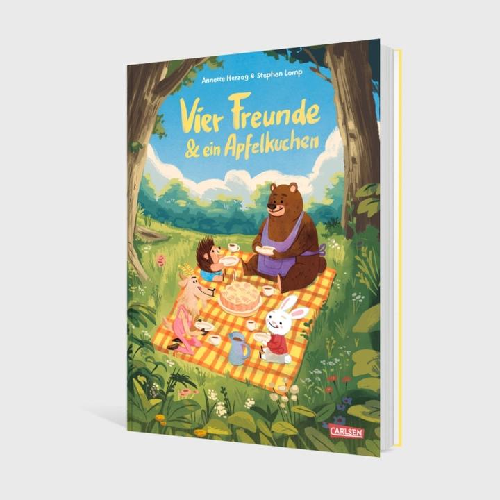 Produktbild Vier Freunde und ein Apfelkuchen (Deutsch, Annette Herzog, Stephan Lomp, 2025)