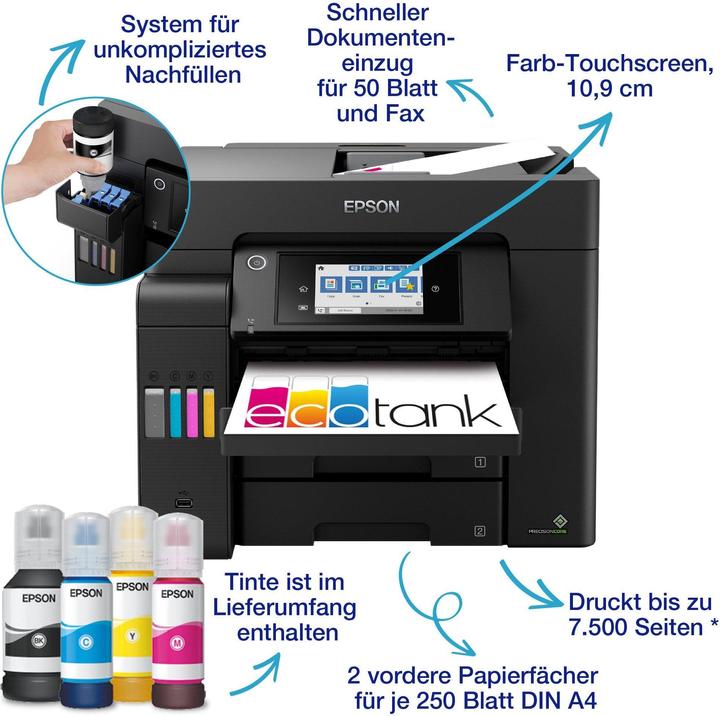 Actual product image Epson EcoTank ET-5800 (Ink tank, Colour)