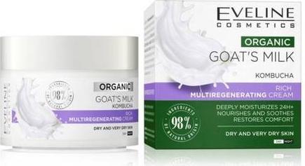 Produktbild Eveline Bio-Ziegenmilch Reichhaltige Multi-Regenerationscreme für sehr trockene Haut 50ml (50 ml, Tagescreme)