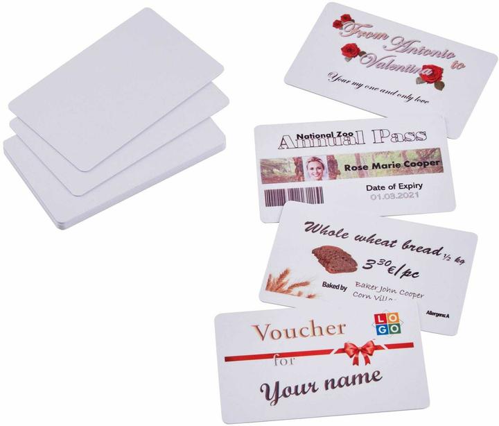 Produktbild Colop Etiketten PVC Karten 85.5 x 54 mm, 50 Stück
