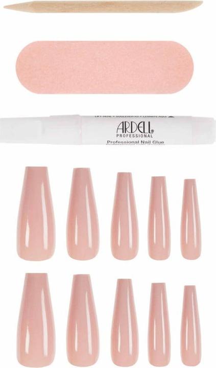 Actual product image Ardell Nail Addict Colored Nude Pink 28 Stk (Artificial nails, Nude)