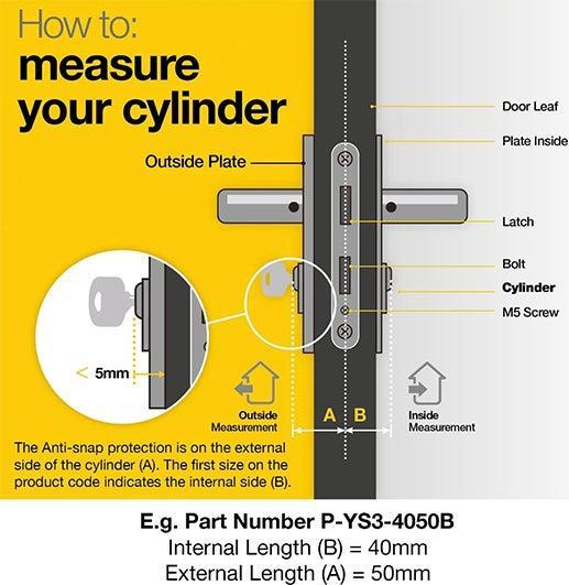 Actual product image Yale Linus EU cylinder (Profile cylinder)