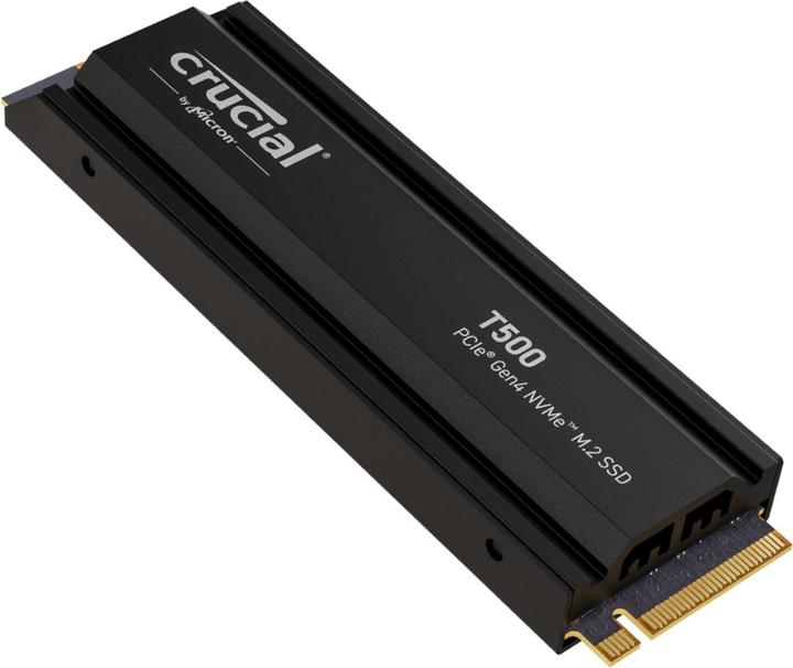 Produktbild Crucial T500 mit Kühlkörper (4000 GB, M.2 2280)