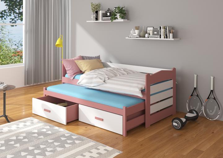 Produktbild ADRK Furniture Doppelbett mit Matratzen TIARRO 200x90 (200 x 90 cm)
