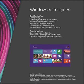 Produktbild Microsoft Windows 8 Pro, Upgrade