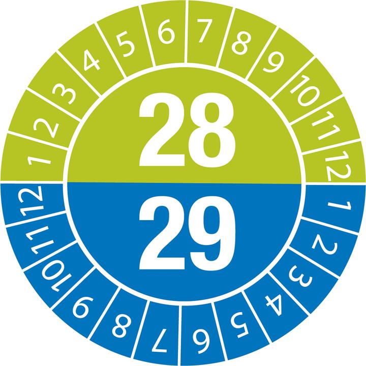 Produktbild Brady Prüfplaketten 28/29 Durchmesser 35 B-7541
