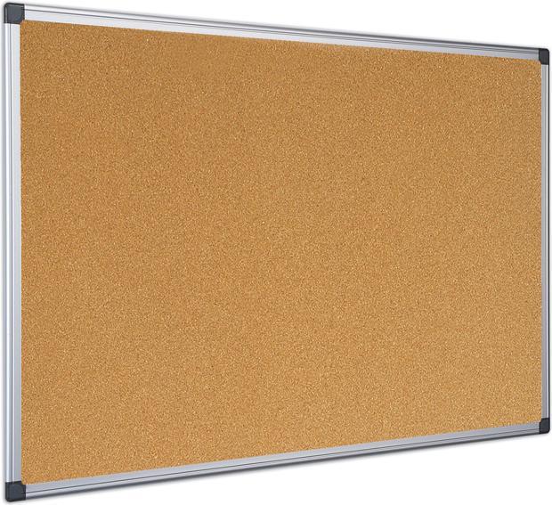 Actual product image Bi-Office Maya" cork board, 900 x 600 mm, aluminium frame (Bulletin board)