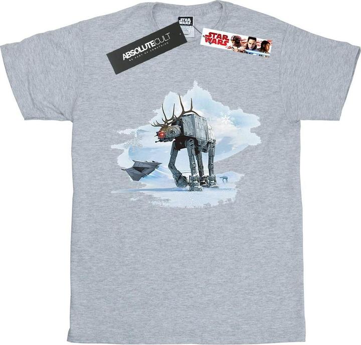 Star Wars Christmas ATAT Reindeer TShirt Jungen