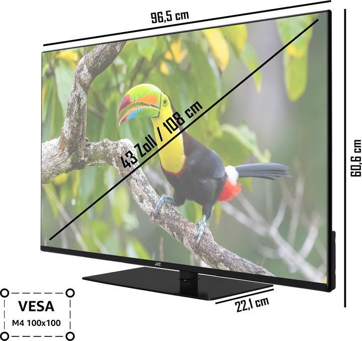 Actual product image JVC LT-43VU6355 LED-TV (43", LED, 4K, 2023)