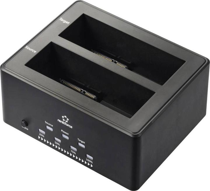 Produktbild Renkforce RF-5576398 USB 3.2 Gen 1 (USB 3.0) SATA Festplatten-Dockingstation mit Clone-Funktion, mi