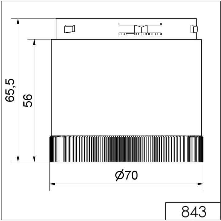 Actual product image Werma Permanent LED beacon,red,24V,70mm