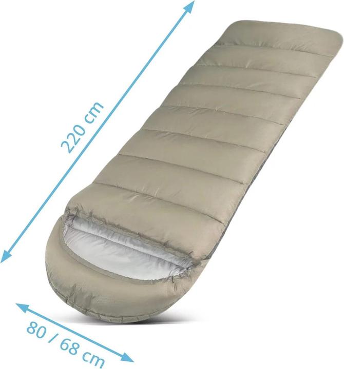 Produktbild Stahlwerk Schlafsack SB-600 ST - Outdoorschlafsack bis 5°C, Füllung 330g/m2 (220 cm)