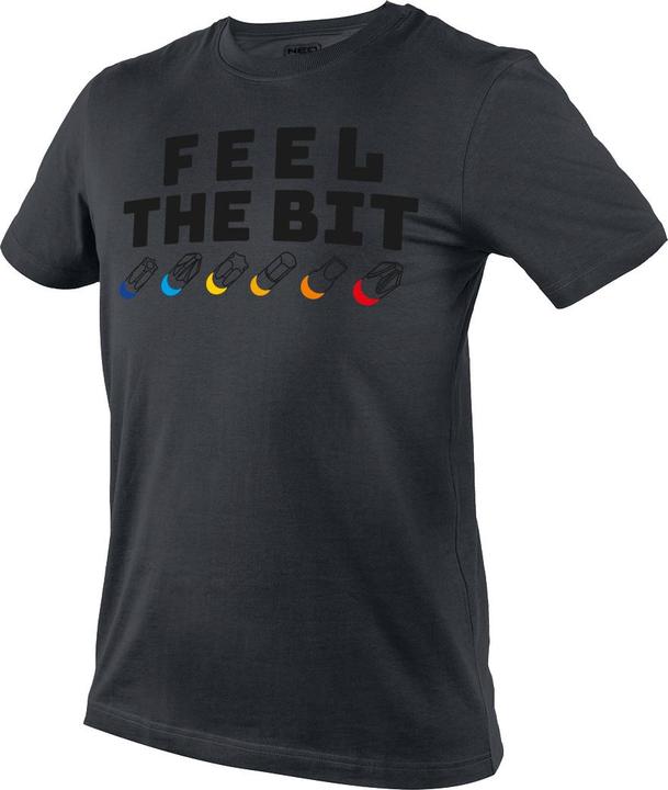 Produktbild Neo T-Shirt su nadrukiem, FEEL THE BIT, dydis XXL (XXL)