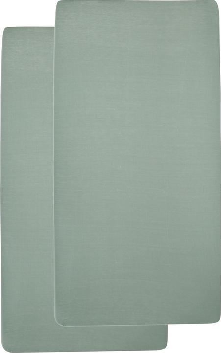 Meyco jersey Spannbettlaken 2-pack 70x140/150 stone green