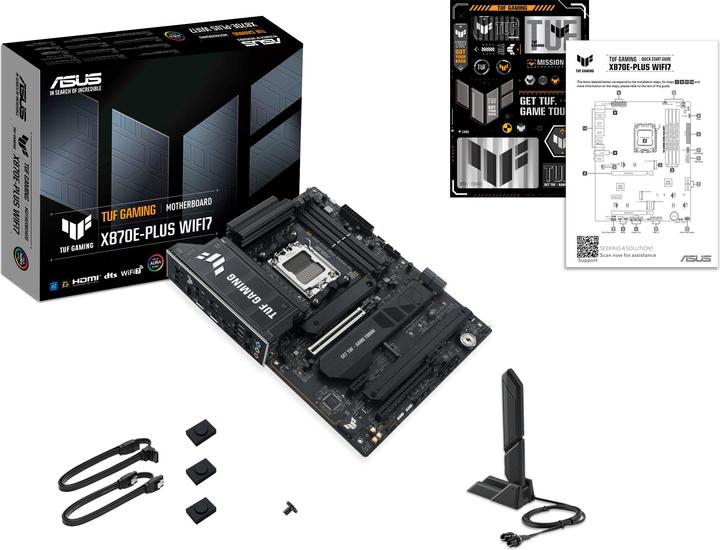 Actual product image ASUS TUF Gaming X870E-Plus WIFI7 (AM5, AMD X870, ATX)