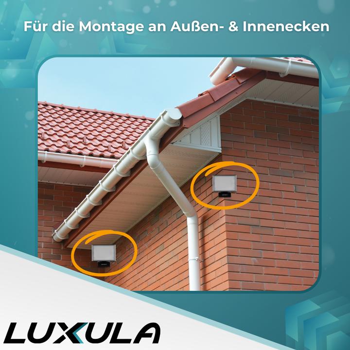 Produktbild Luxula Eckwandhalterung für Fluter LX400190, 191, 192, 193, schwarz