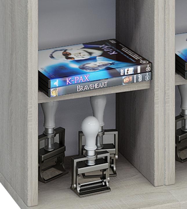 Immagine prodotto VCM Legno CD DVD Stand Scaffale Almera (42 x 20 x 180 cm)