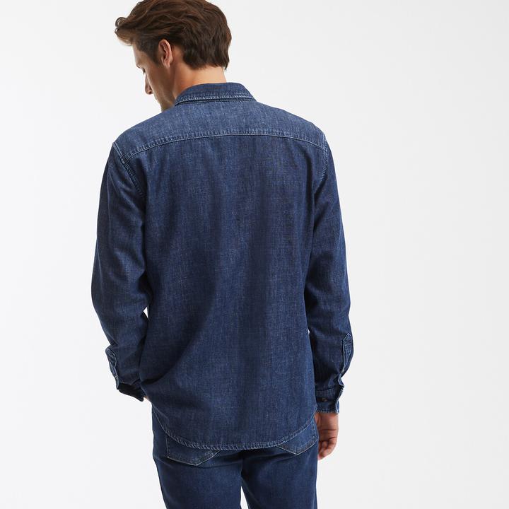 Produktbild La Redoute Collections Jeanshemd mit Button-Down-Kragen (S)
