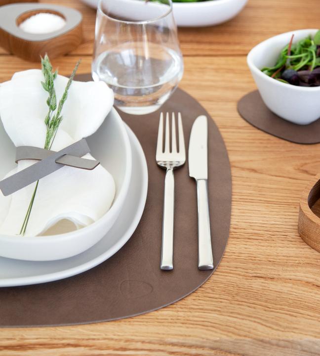 Image du produit Andersign Set de table Curve L, Double Cloud Brown/Nupo Sand, 37 x 44 cm (1 pcs, 37 x 44 cm)