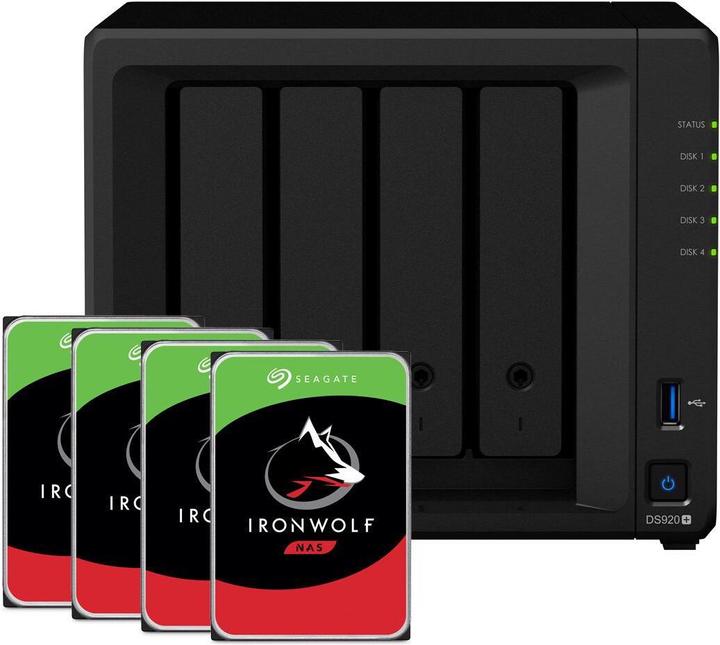 Produktbild Synology DS920+ (4 x 3 TB, Seagate Ironwolf)