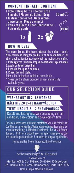 Produktbild Schwarzkopf Live Temporary Colour Drops (Violett)