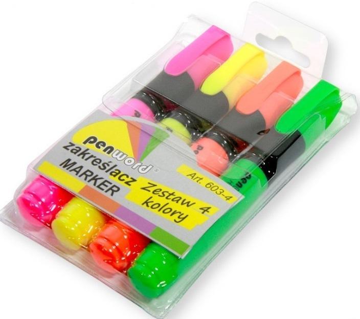 Teka Textmarker 4 Farben (Multicolore, 4 x)