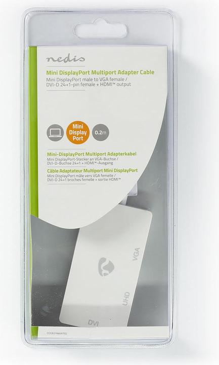Produktbild Nedis Displayport-Adapter| Mini DisplayPort| DVI-D 24+1-Pin Buchse HDMI VGA (Mini DP)