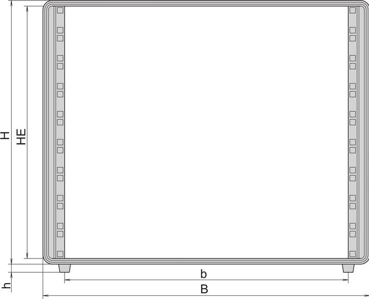 Immagine prodotto Schroff Contenitore da 19" 9 U, alluminio - COMPTEC GEHAEUSE 9HE 500T (9 HE, Rack da 19 pollici)